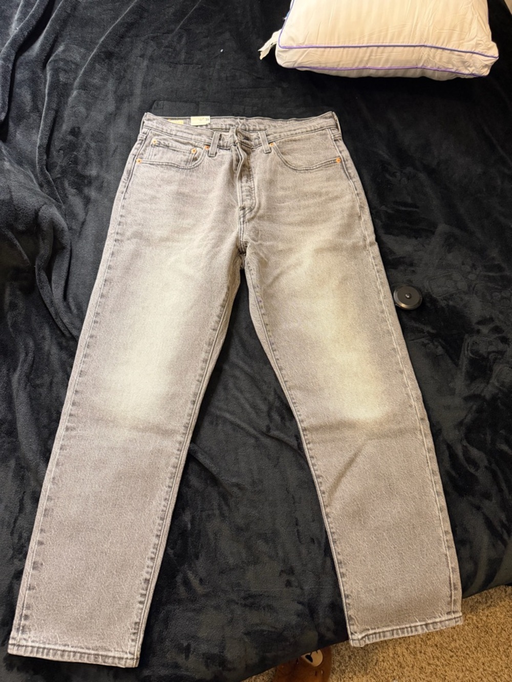 Levi's Men's Gray Straight-Leg Jeans